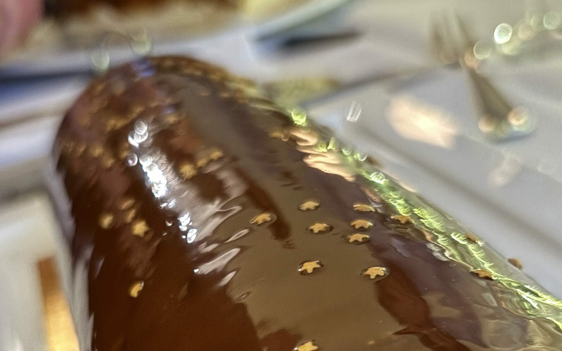 Bûche chocolat et praliné