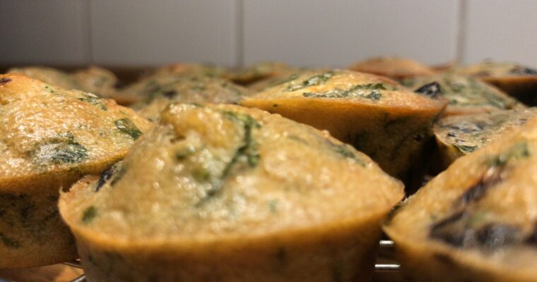 Mini cakes feta, olives et menthe
