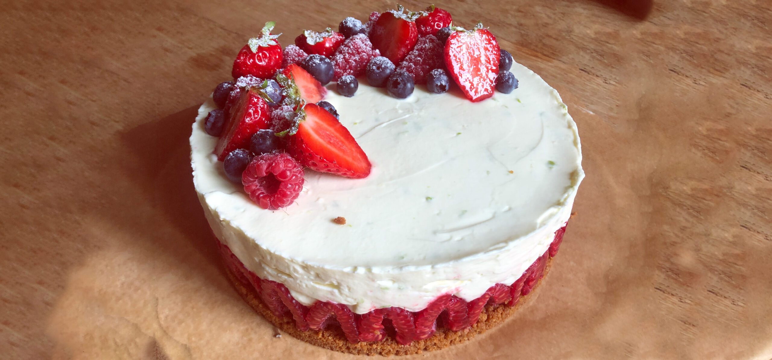 Cheesecake framboise spéculoos