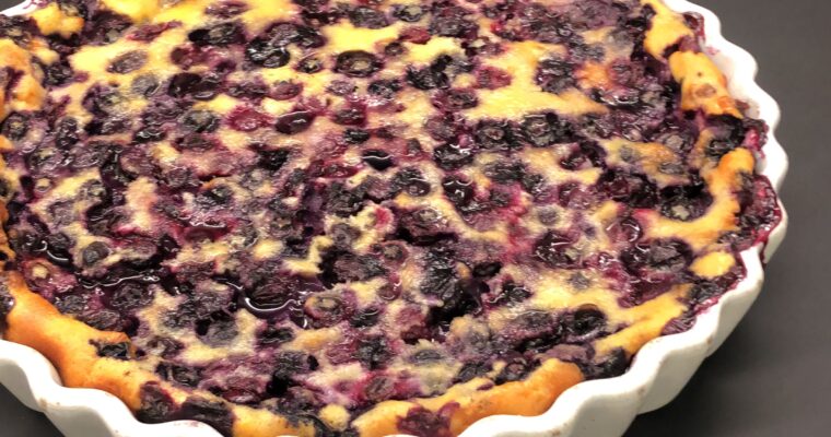 Clafoutis aux myrtilles