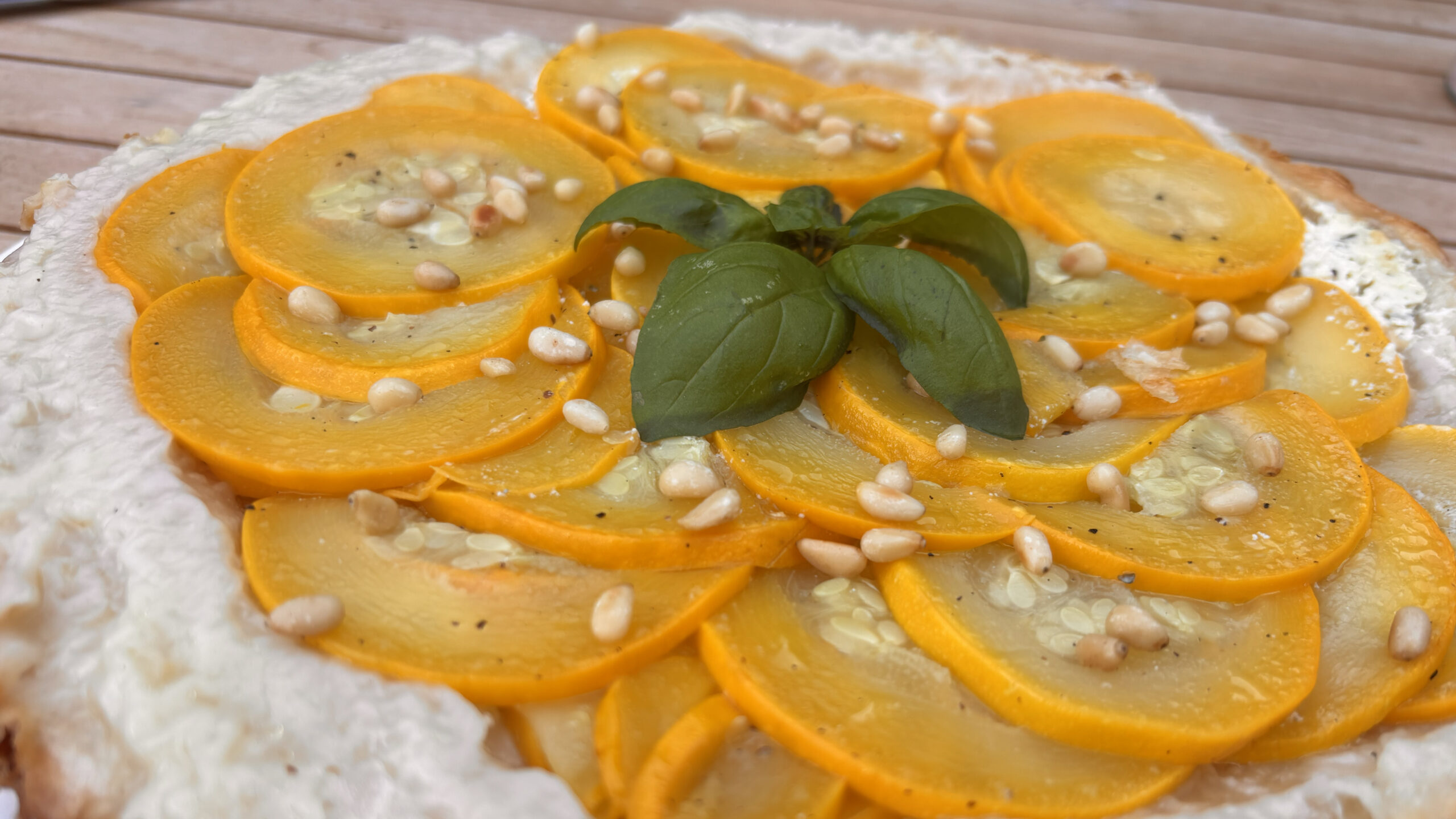 Tatin de courgettes au Boursin