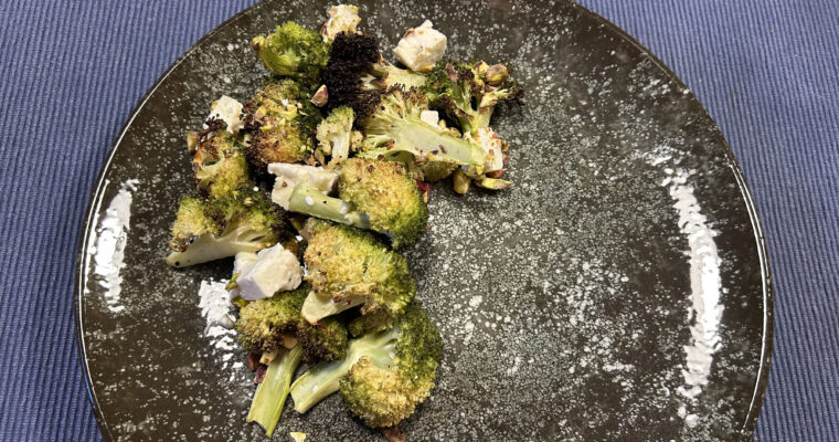 Brocoli rôti et fêta